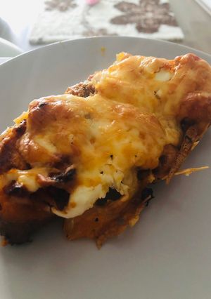 Csirkemellel töltött édesburgonya recept fotója