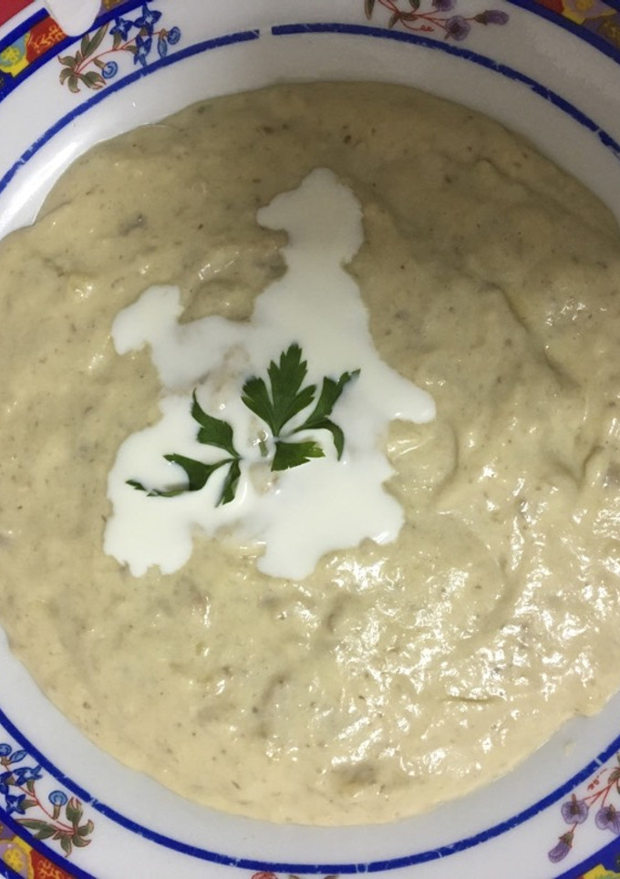 Una foto de Crema de champiñones