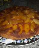 Tarta invertida de manzana