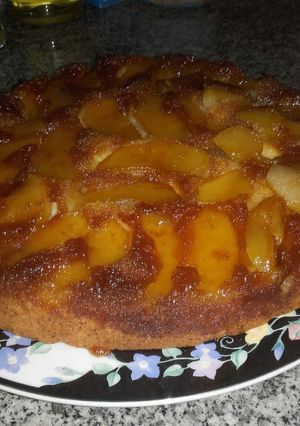 Una foto de Tarta invertida de manzana
