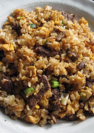 A picture of ‘Yakiniku’ Sauce Fried Rice.