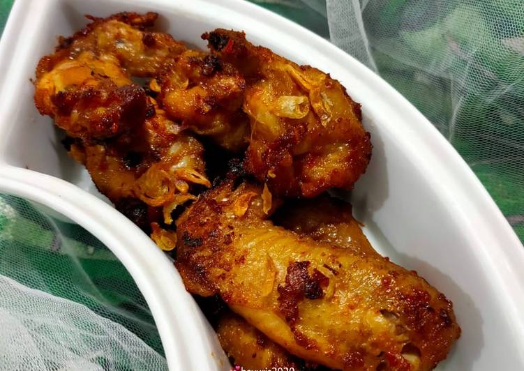 10 Resep: Sayap Ayam Bumbu Pedas ~ Spicy Wings Anti Ribet!