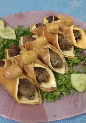 A picture of Stuffed Kofta Wraps.