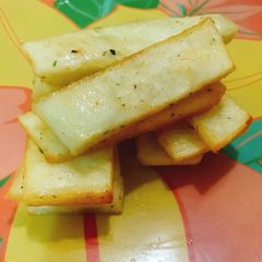 Seasoned yam fries A picture of Seasoned yam fries.