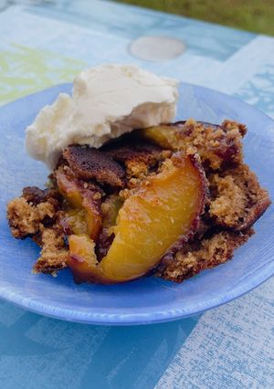 Φωτογραφία της συνταγής Τάρτα ροδάκινο - American peach 🍑 cobbler