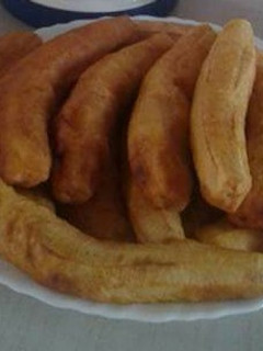 A picture of Deep Fried bananas.