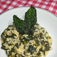 A picture of Cavelo Nero risotto.
