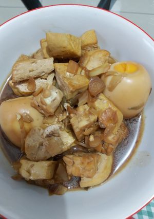 Foto resep Telur kecap campur tempe tahu