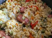 Una foto de arroz integral