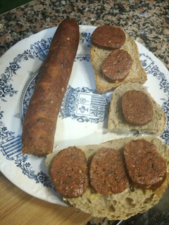 Una foto de Chorizo vegano