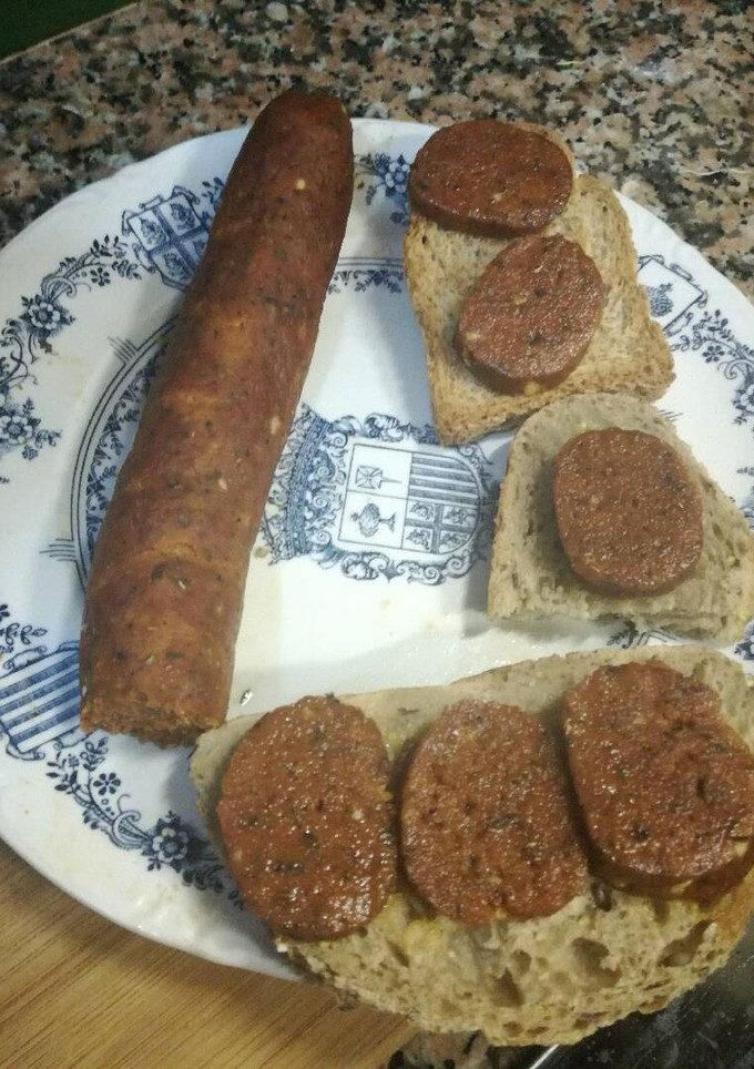 Una foto de Chorizo vegano