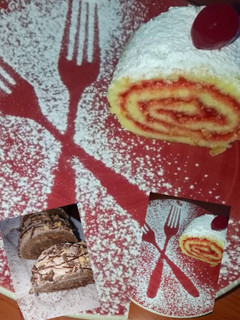 صورة لوصفة بسكوي رولي بالمعجون وبسكوي بالشوكولا سهل وسريع وخفيف كالغيمة 😋🤩🥰