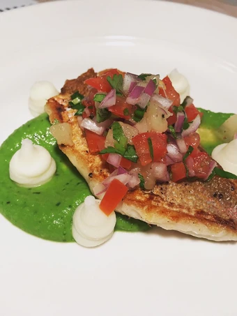 Recipe Pan fried fish with pineapple salsa which Delicious