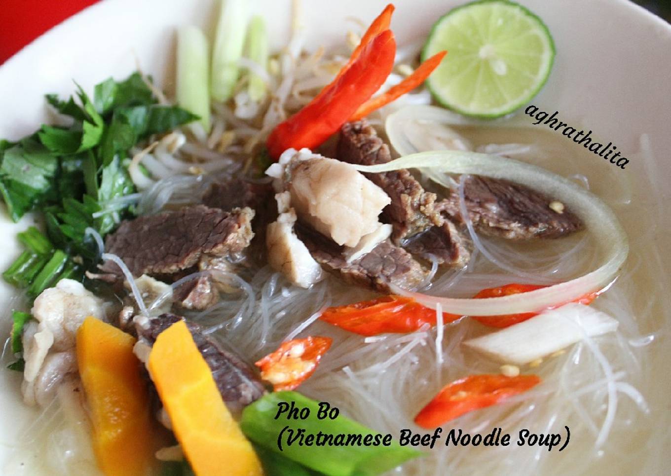 85. Pho Bo [Vietnamese Beef Noodle Soup] #FestivalResepAsia