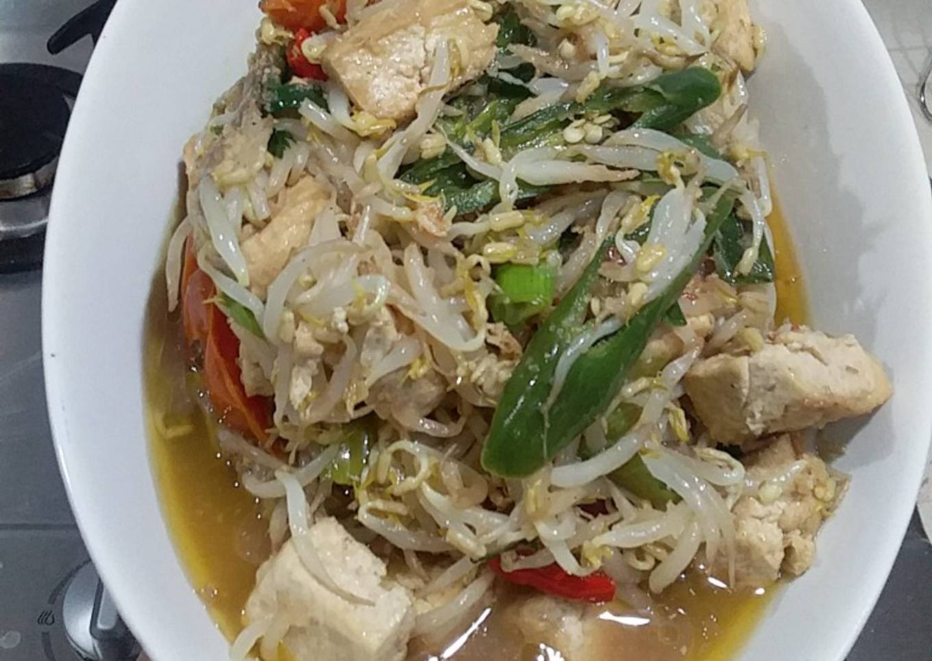 Tumis toge tahu simple ala ibuLuRah