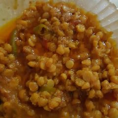 A picture of Dhaba style daal chana.