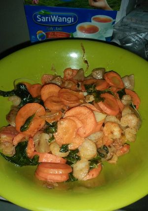 Foto resep Bayam baso udang