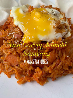 Foto resep Nasi Goreng Kimchi bumbu Samyang