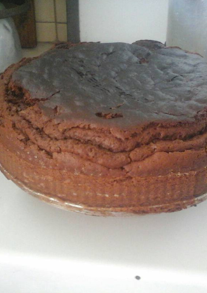 Una foto de Torta húmeda de chocolate sin huevo