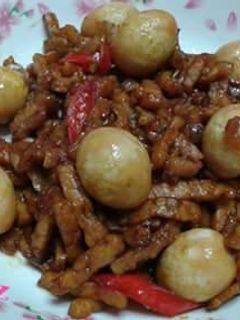 Foto resep Tempe tumis Telur puyuh