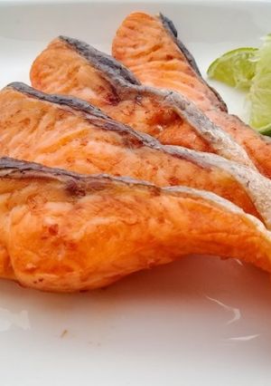 A picture of Salmon Shioyaki.