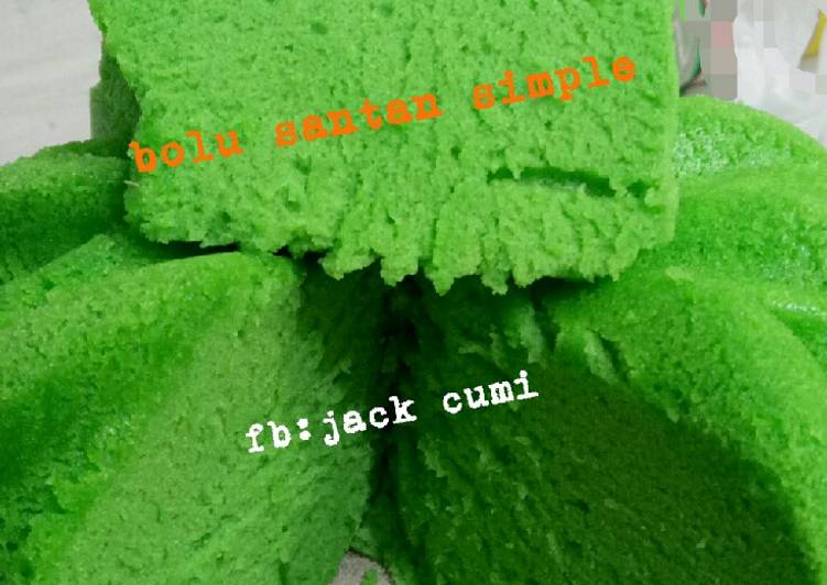 Bolu santan lembut simple dan irit