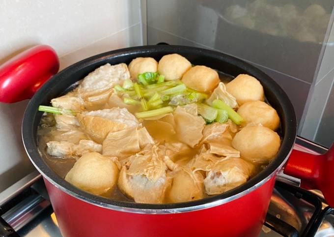 Recipe: Tasty Sup Tahu Isi Ikan