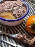 🍊Kaki 🍅tiramisu 🍋🍋‍🟩au jus d'agrumes 🍹🥄