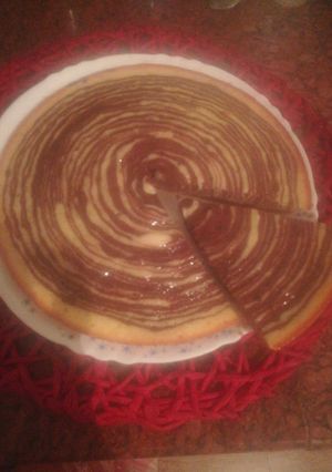 صورة لوصفة كيكة الزيبرا