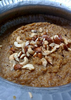 A picture of Yummy & Delicious Moong Dal Halwa.