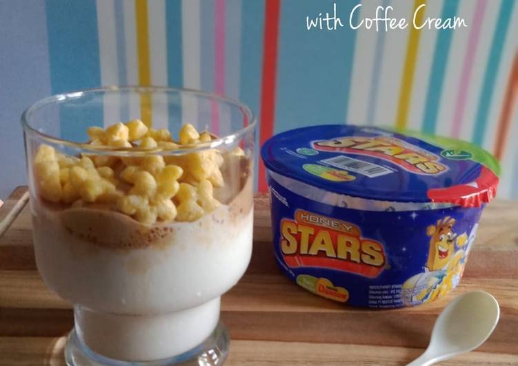 Cereal Star Milkshake with Coffee Cream