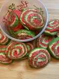 Christmas pinwheel cookies