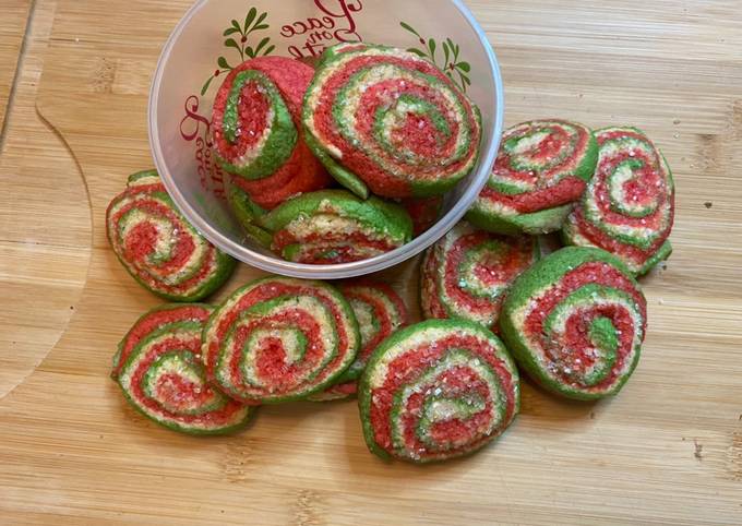 Christmas pinwheel cookies