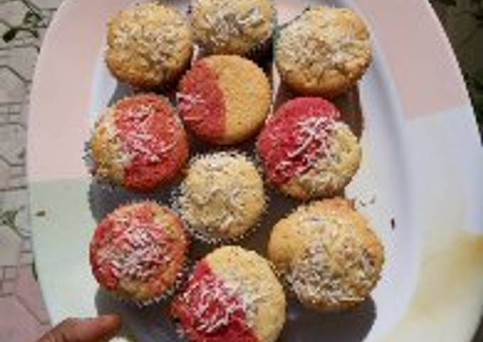 Recipe of Speedy Coconut vanilla/redvelvet cake