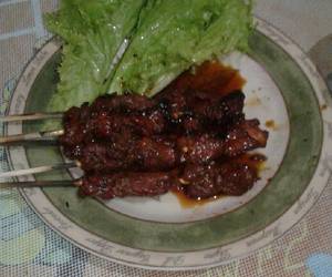 Fresh, Memasak Sate kambing bumbu ketumbar Yummy Mantul