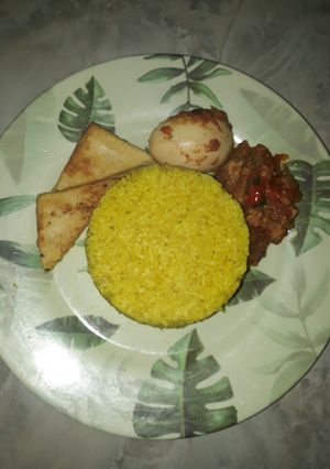 Foto resep Nasi Kuning Bumbu Racik Ayam