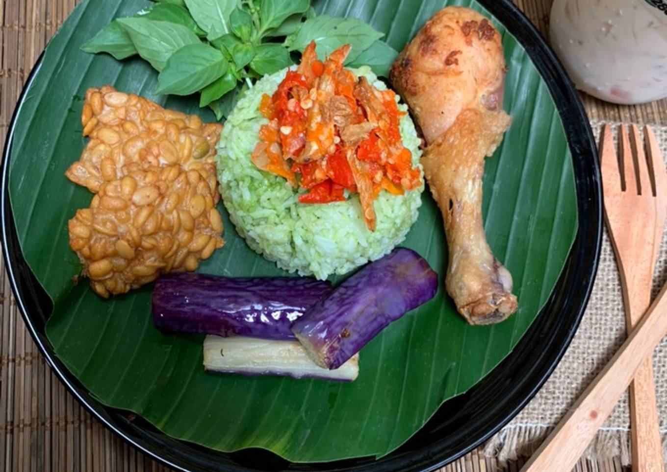 Resep Nasi Pandan Sambalado Uwok Bada, Enak Banget