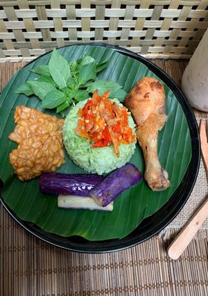 Foto resep Nasi Pandan Sambalado Uwok Bada