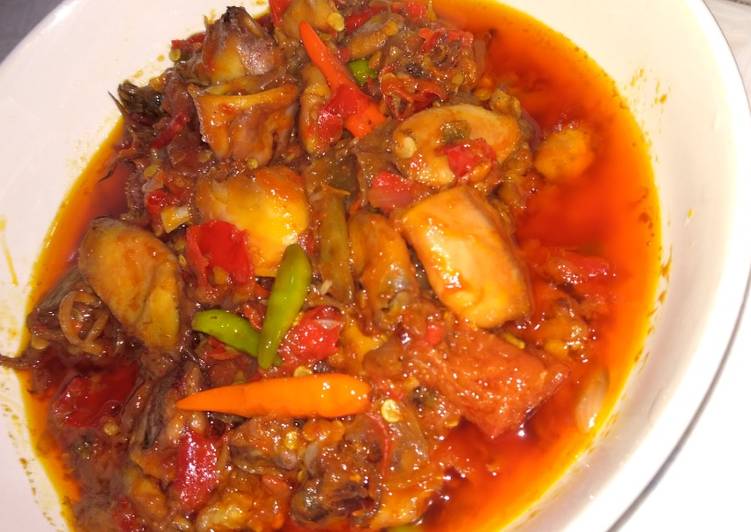 Cumi Asin sambal pedas Simple