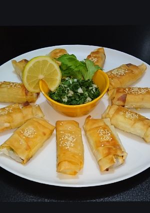 عکسی از دستور بورک قارچ و گوشت