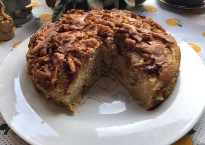 Torta de manzanas y nueces Receta de Rosa Padrón Argentó- Cookpad