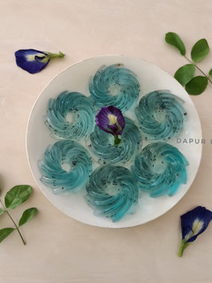 Foto resep Puding Bunga Telang