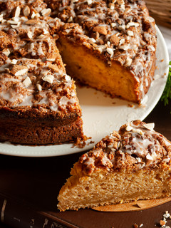 Foto de Bolo cinnamon roll de batata doce
