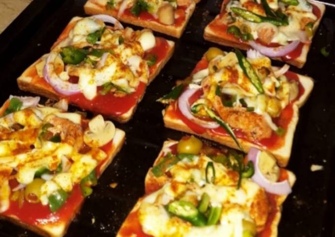 Easiest Way to Make Speedy Bread pizza and fresh falsa juice