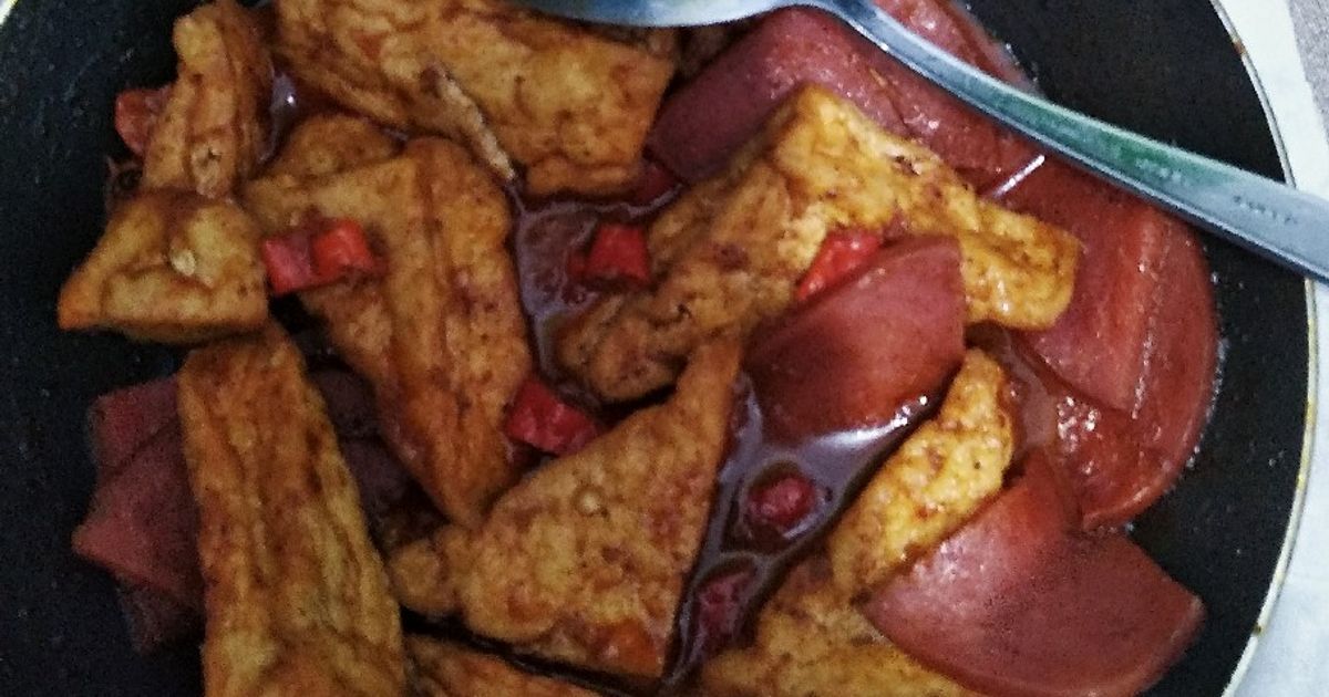 Resep rendang bumbu racik tahu rumahan enak dan mudah - Cookpad