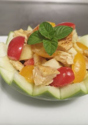 Foto di Insalata di barattiere e pollo aromatico
