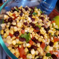 A picture of Corn and Black bean salsa.