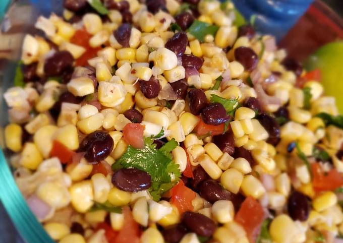 Simple Way to Make Any-night-of-the-week Corn and Black bean salsa