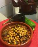Berenjena a la harissa con garbanzos 🌱 vegano