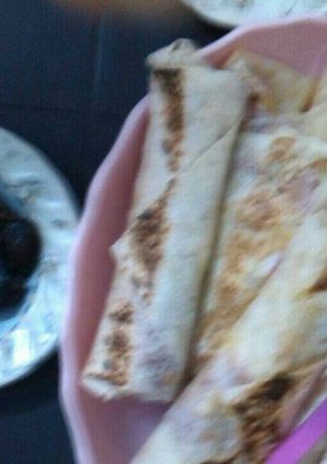 صورة لوصفة سندويشات الشاورما بخبز الشراك